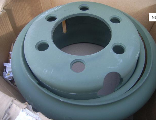 Heavy Duty Wheel for 10.00 R 15 Tire 6 Hole Budd Dual Style 2 Piece New 7.5-15 m172
