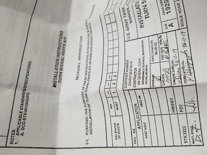 HMMWV Turn Signal Switch With Canceling Ring 57K3222 Hummer M998 HUMVEE Military
