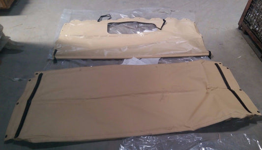 NEW M998 HMMWV Humvee 2 MAN SOFT TOP Curtain+ Roof  12340737-2 12340736-8