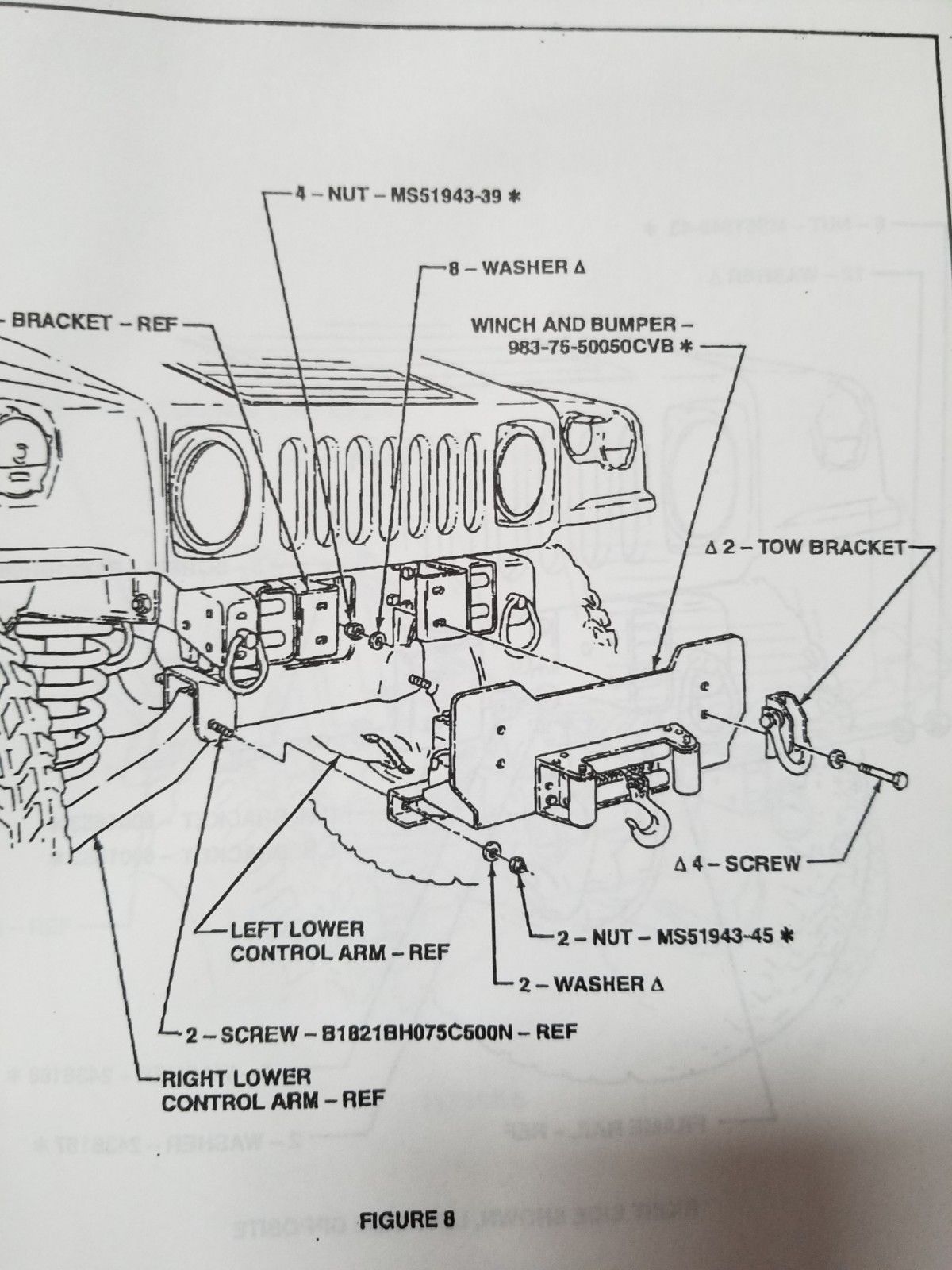 HMMWV HUMVEE M998 MILITARY TRUCK HYDRAULIC WINCH KIT HEAVY DUTY 10,500 lb. H1
