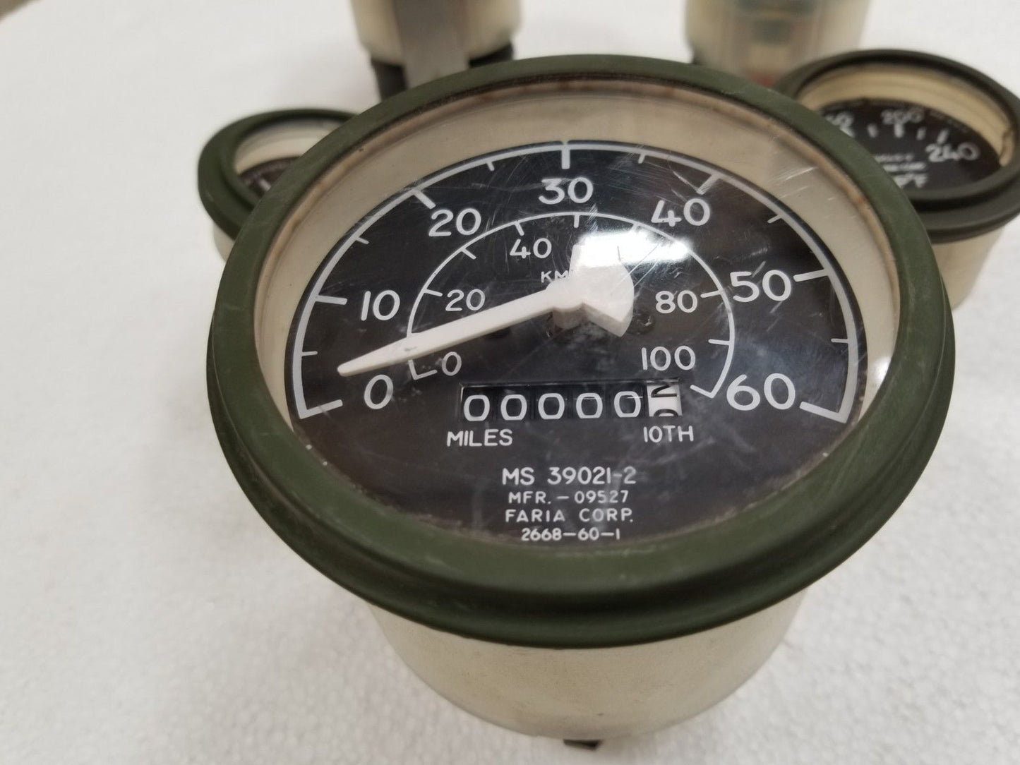 M998 HUMVEE HMMWV GAUGE KIT TEMPERATURE VOLTMETER FUEL LEVEL  OIL SPEEDOMETER