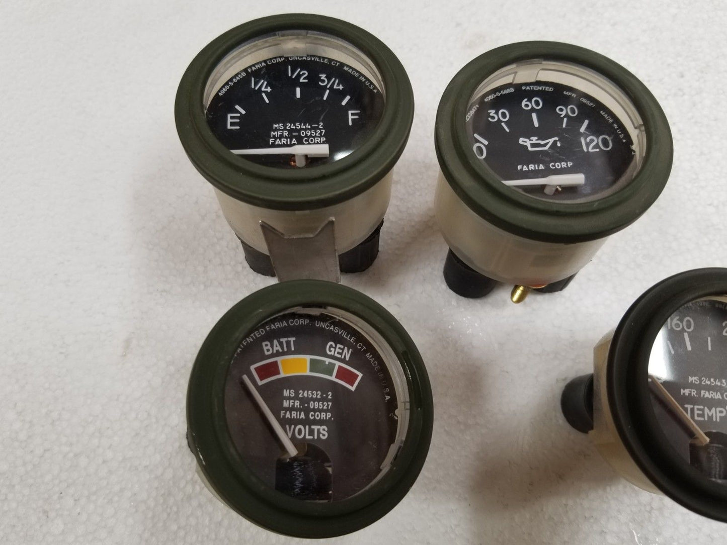 M998 HUMVEE HMMWV GAUGE KIT TEMPERATURE VOLTMETER FUEL LEVEL  OIL PRESSURE