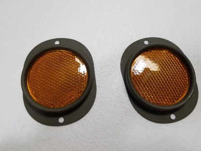 HMMWV REFLECTOR SET AMBER 12342500-2 MS35387-2 M998 HUMVEE HUMMER