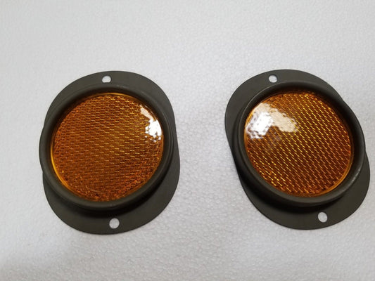 HMMWV REFLECTOR SET AMBER 12342500-2 MS35387-2 M998 HUMVEE HUMMER