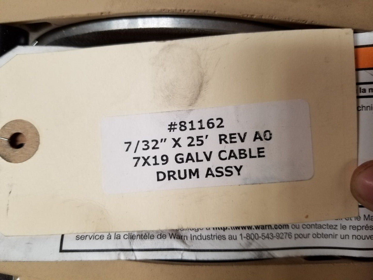 WARN 80418 Military Winch 1200lb HMMWV MRAP M998 M1038 M1151 LMTV M1078 FMTV 24V