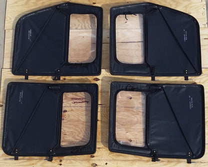 NEW HMMWV 4Man BLACK M998 Set of 4 Soft Doors M1123 HUMMER SOFT DOOR SET