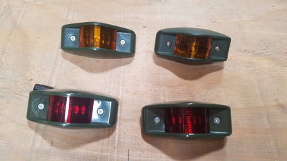 HMMWV M998 Humvee LED SIDE MARKER KIT Red, Amber Military Truck 24V FRONT M35A2