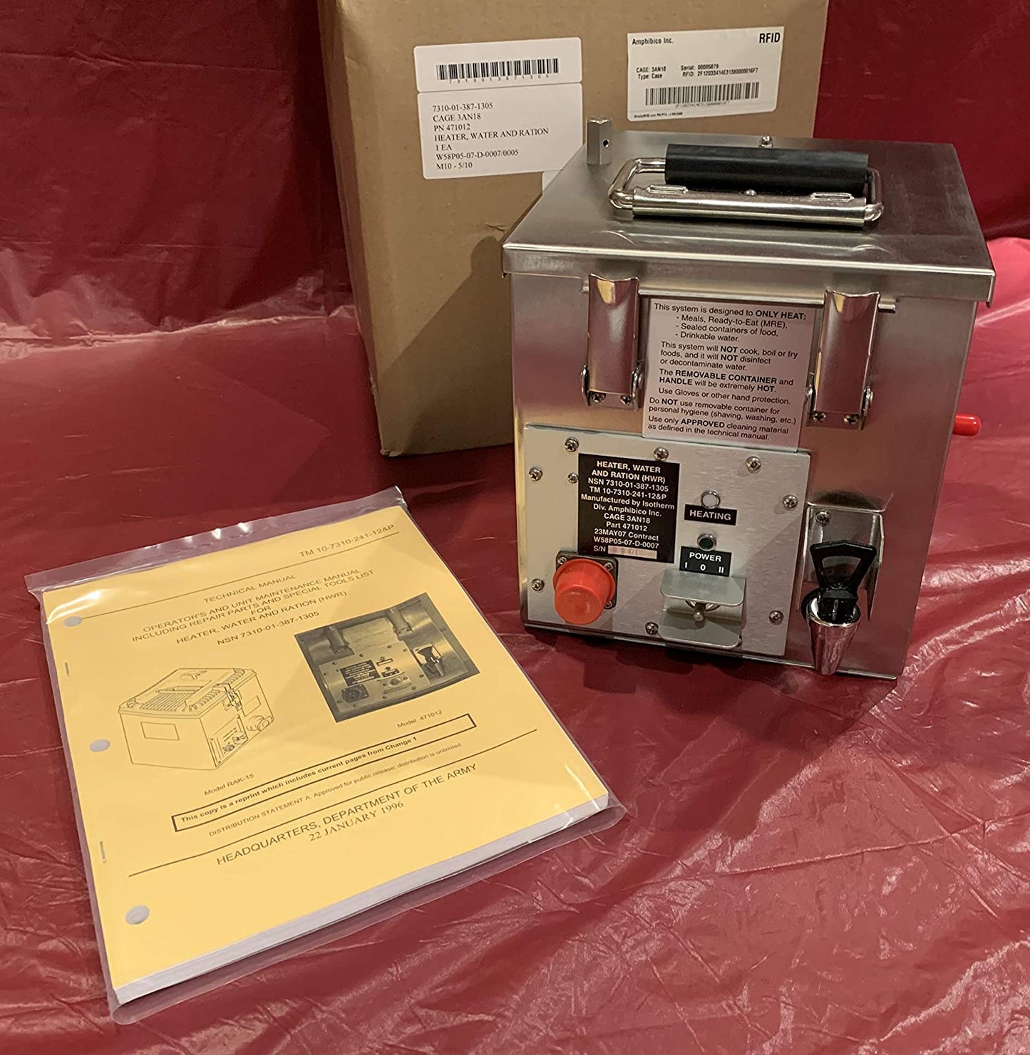 Isotherm Colley Products 471012 7310-01-387-1305 Heater, Water and Ration (HWR) T143300
