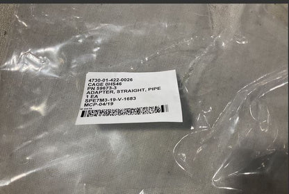 59673-3 Straight Pipe Adapters 4730-01-422-0026