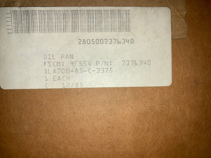 5 TON Gas Oil Pan G744  7376340 2805-00-737-6340