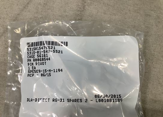 BAE Systems R0060544 Headed Straight Pins MRAP  5315-01-547-5521