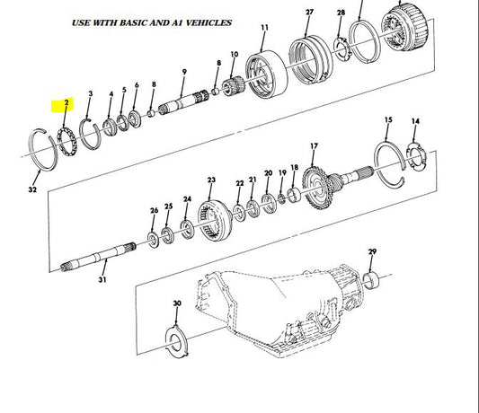 HMMWV HUMVEE HUMMER TRANSMISSION ROLLER CARRIER 930679 CUCV TH400