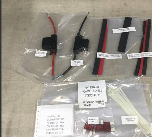 EDO Communications Power Cable Retrofit repair Kit p/n 794986-01 New