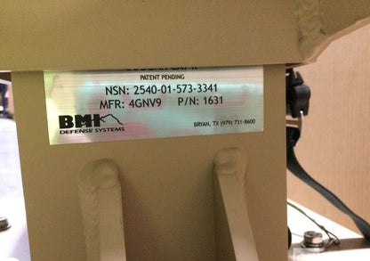 BMI Defense Systems MILITARY FOOT TURRET PLATFORM 1631 Seat Belt Parts Kits 2540-01-573-3341