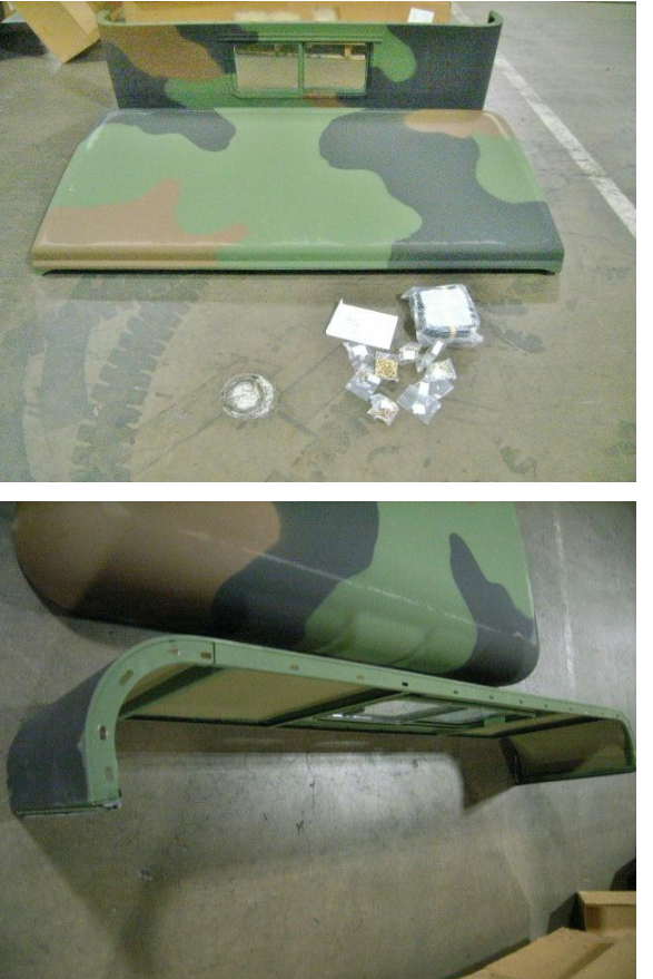 STEEL CAMO HARDTOP 5 TON KIT M939 /M939/M923/M925 Military 12256227 2540-01-096-5023