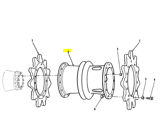 2530-00-736-4134	7364134 M60 M48 Hub Sprocket