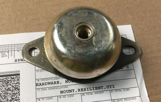 5340-01-477-1375 MOUNT,RESILIENT,UTILITY,98-19514  MEP831A,3 KW GEN SET, 409320-001