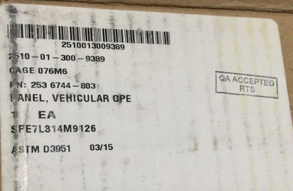 BAE Systems 2536744-803 Vehicular Operation Panels 037-003622-001 5985-01-300-9839