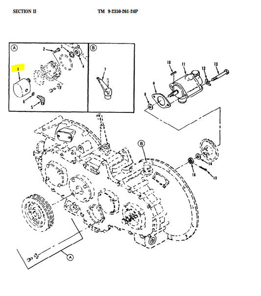 M113 Pump Ramp Hyd 10861448 4320-00-679-9159