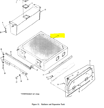 M113 RADIATOR 11669369 2930-01-061-4294