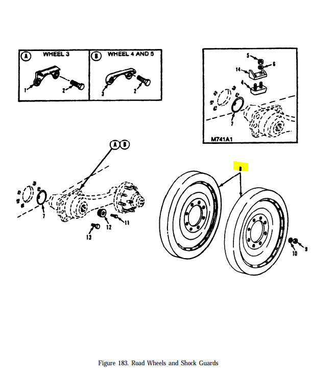 M113 APC M113A1 M113A2 Road Wheel Tracked Military Vehicle