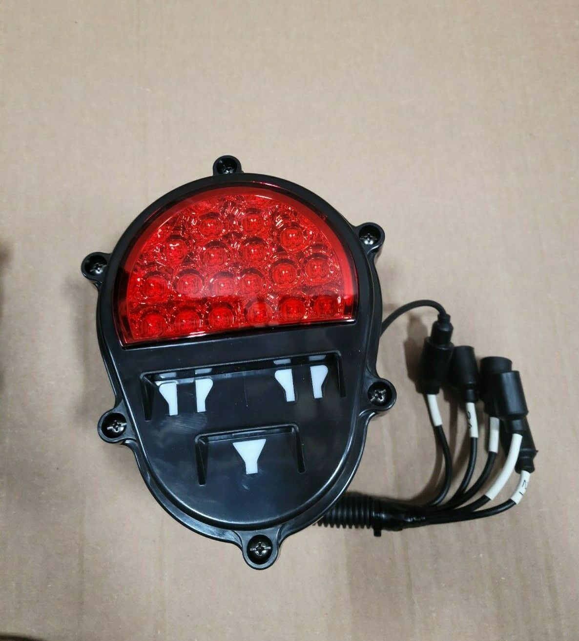 NEW BLACK LED HMMWV FMTV LMTV TURN SIGNAL LIGHT RED M998 HUMVEE M35 Military 5 Ton