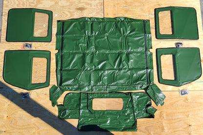 NEW HMMWV 4 Man Soft Top KIT GREEN Humvee M998 4 Doors, C-Pillar,