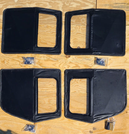 NEW HMMWV 4 Man Soft Top KIT BLACK Humvee M998 4 Doors, C-Pillar, Bows, Rails, Roof M1123
