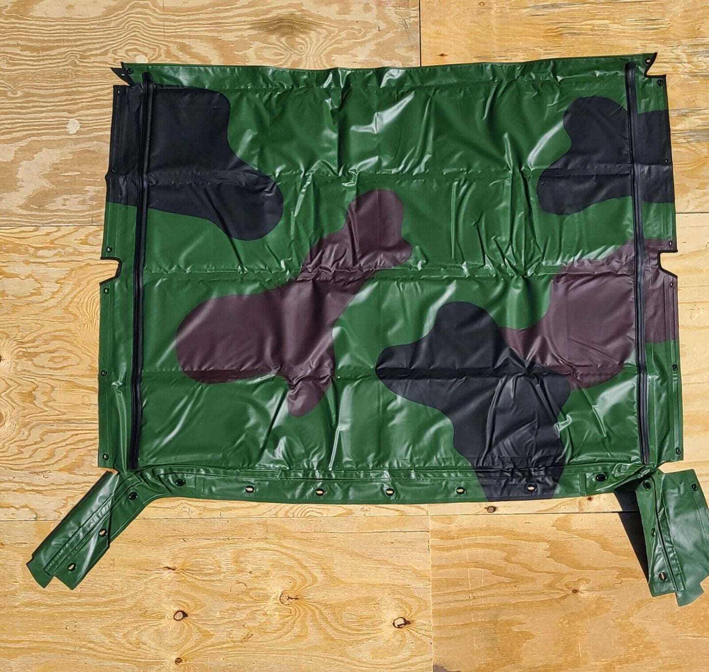 NEW HMMWV 4 Man Camo Soft Top Roof + Curtain Kit Humvee M998 12340676-31