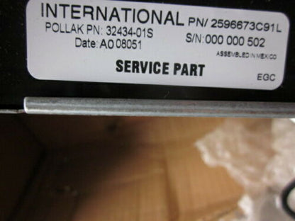 2596673C91L INTERNATIONAL GAUGE INSTRUMENT CLUSTER MODULE MRAP 32434-01S MRAP