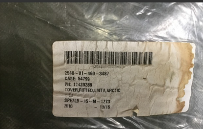 LMTV 2.5 Ton Cargo Cover Arctic Green 12420288 2540-01-460-3487 Soft Top